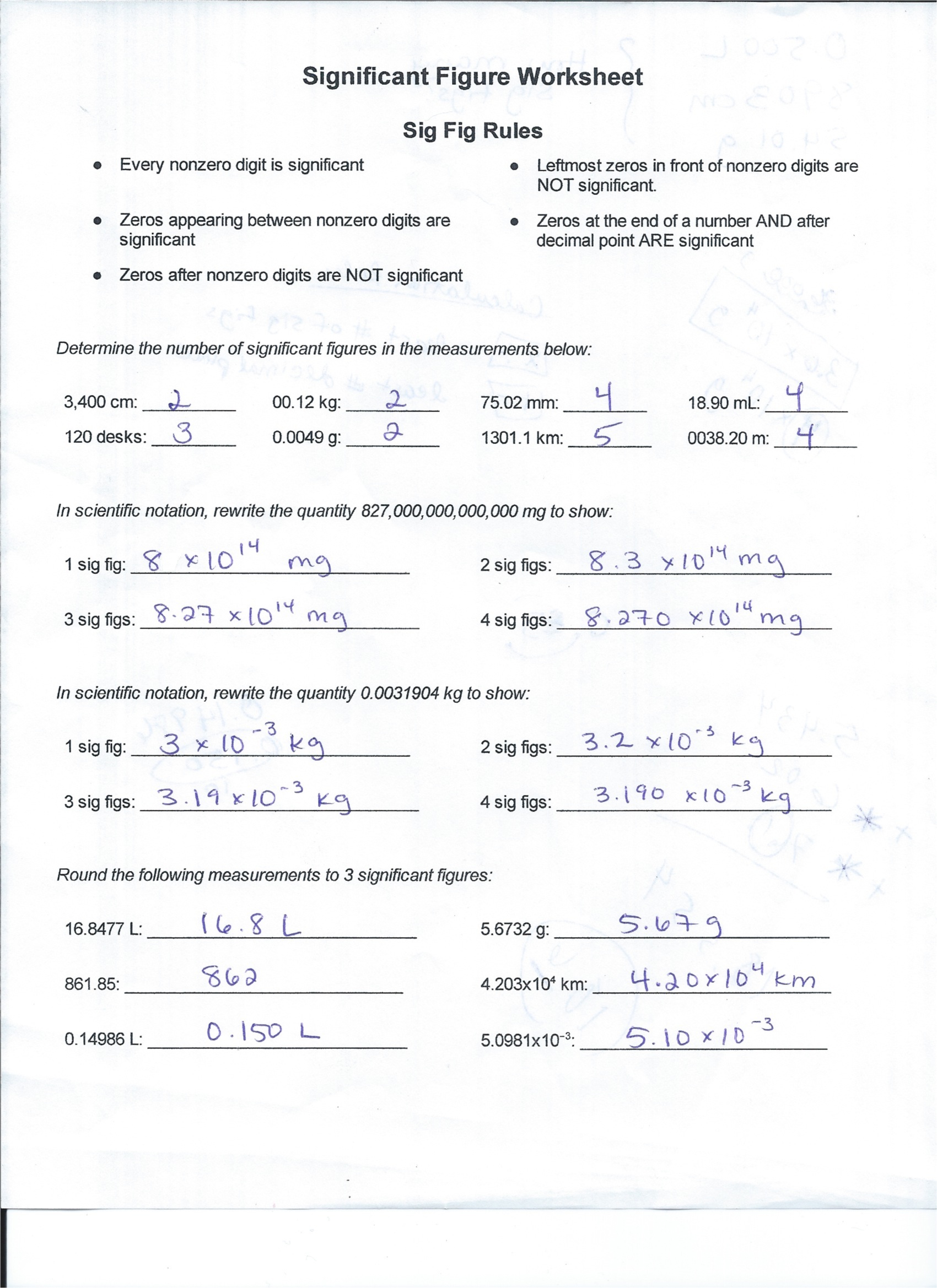 Chemistry Worksheet Matter 1 Answers